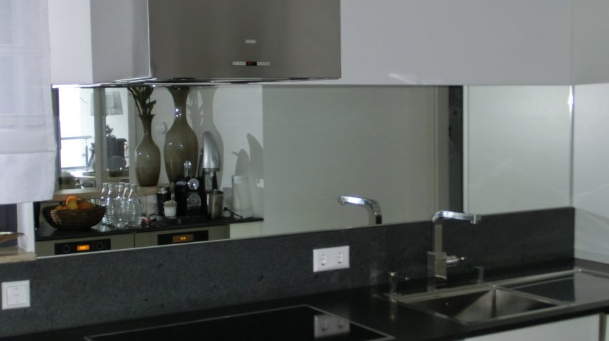 Küchenrückwand Spiegel klar PFOJEH – BRAUN Glas & Spiegelstudio